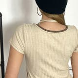 リブアンサンブル風チョーカー付きトップス | non-hedge | 詳細画像14