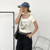 リブアンサンブル風チョーカー付きトップス | non-hedge | 詳細画像6