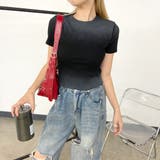 ロゴ刺繍ムラリブTシャツ | non-hedge | 詳細画像8