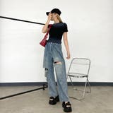 ロゴ刺繍ムラリブTシャツ | non-hedge | 詳細画像6