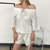 スピンドルオフショルトップス・ショートパンツセットアップ | non-hedge | 詳細画像4