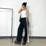 カットラインレース切替ワイドパンツ | non-hedge | 詳細画像15