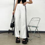カットラインレース切替ワイドパンツ | non-hedge | 詳細画像29