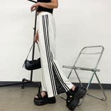 カットラインレース切替ワイドパンツ | non-hedge | 詳細画像30