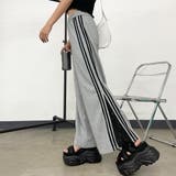 カットラインレース切替ワイドパンツ | non-hedge | 詳細画像34