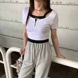 オフホワイト | アンサンブルZIPショートトップス | non-hedge