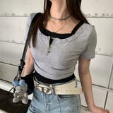 グレー | アンサンブルZIPショートトップス | non-hedge
