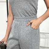Tシャツ・チェックレイヤード付きワイドパンツセットアップ | non-hedge | 詳細画像15