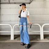 プレートダメージWZIPトップス | non-hedge | 詳細画像7