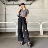 裏毛ダメージワイドパンツ | non-hedge | 詳細画像17