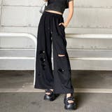 裏毛ダメージワイドパンツ | non-hedge | 詳細画像19
