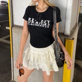 ブラック | レースアップ切替ロゴトップス | non-hedge