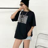 ヒョウ柄ビッグTシャツ | non-hedge | 詳細画像1