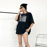 ヒョウ柄ビッグTシャツ | non-hedge | 詳細画像3