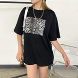 ヒョウ柄ビッグTシャツ | non-hedge | 詳細画像5