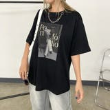 ブラック | カラー転写ビッグTシャツ | non-hedge
