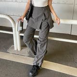 チャコール | アンサンブルタックワイドパンツ | non-hedge