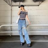 デニムロゴワンショルダーTシャツ | non-hedge | 詳細画像13