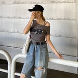 デニムロゴワンショルダーTシャツ | non-hedge | 詳細画像14