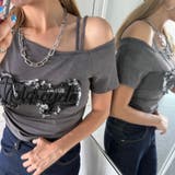 デニムロゴワンショルダーTシャツ | non-hedge | 詳細画像17