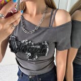 デニムロゴワンショルダーTシャツ | non-hedge | 詳細画像18