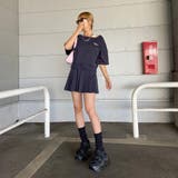 ロゴ刺繍プルオーバー・タックスカートセットアップ | non-hedge | 詳細画像5