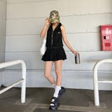 シルバープレートノースリーブフードワンピース | non-hedge | 詳細画像2