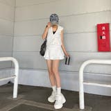 シルバープレートノースリーブフードワンピース | non-hedge | 詳細画像8