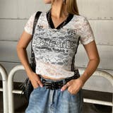 レースロゴショートTシャツ | non-hedge  | 詳細画像1 