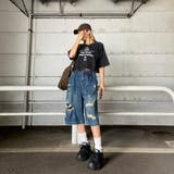 デニムダメージハーフパンツ | non-hedge | 詳細画像19