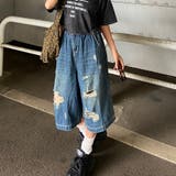 デニムダメージハーフパンツ | non-hedge | 詳細画像21