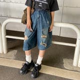 デニムダメージハーフパンツ | non-hedge | 詳細画像24