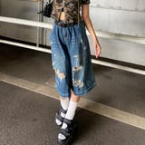 デニムダメージハーフパンツ | non-hedge | 詳細画像26