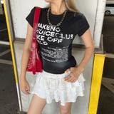 ブラック | ロゴムラプリントTシャツ | non-hedge 