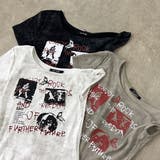 ロックプリントイレヘムリブトップス | non-hedge  | 詳細画像23 