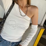 ワンショルストーンロゴアームウォーマーTシャツ | non-hedge  | 詳細画像10 