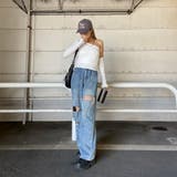 ワンショルストーンロゴアームウォーマーTシャツ | non-hedge  | 詳細画像5 
