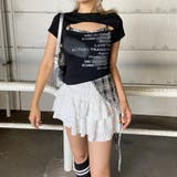 カットワークチェックイレヘムトップス | non-hedge  | 詳細画像1 