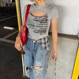 カットワークチェックイレヘムトップス | non-hedge  | 詳細画像21 