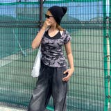 迷彩アンサンブル風プレートロゴトップス | non-hedge  | 詳細画像15 