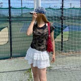 迷彩アンサンブル風プレートロゴトップス | non-hedge  | 詳細画像5 