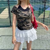 迷彩アンサンブル風プレートロゴトップス | non-hedge  | 詳細画像8 