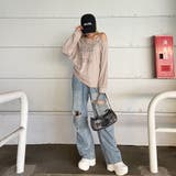 スタッズワンショルサイドドロストTシャツ | non-hedge  | 詳細画像14 