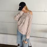 スタッズワンショルサイドドロストTシャツ | non-hedge  | 詳細画像15 