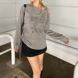 スタッズワンショルサイドドロストTシャツ | non-hedge  | 詳細画像7 
