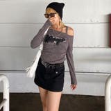 デニムロゴワンショルダーTシャツ | non-hedge | 詳細画像9