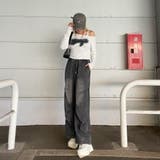 デニムロゴワンショルダーTシャツ | non-hedge | 詳細画像2