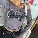 デニムロゴワンショルダーTシャツ | non-hedge | 詳細画像19