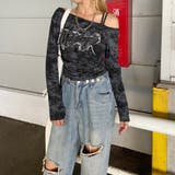 デニムロゴワンショルダーTシャツ | non-hedge | 詳細画像23