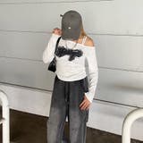 デニムロゴワンショルダーTシャツ | non-hedge | 詳細画像3